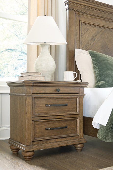 Karallin Medium Brown Nightstand from Ashley - Luna Furniture