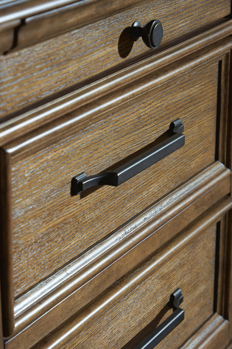 Karallin Medium Brown Chest of Drawers from Ashley Furniture - Luna Furniture