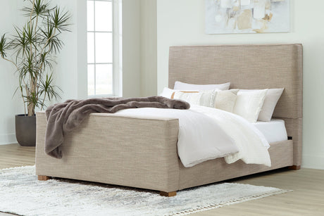 Dakmore Brown Queen Upholstered Bed