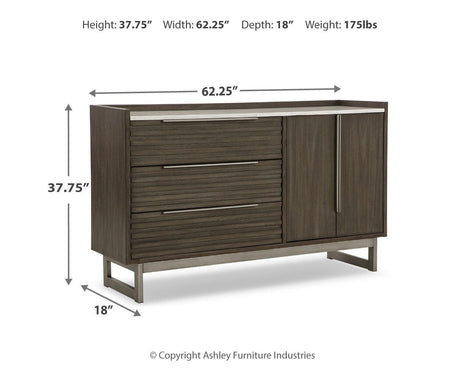 Arkenton Grayish Brown/White Dresser from Ashley - Luna Furniture