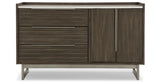 Arkenton King Panel Bed with Dresser in Grayish Brown from Ashley - Luna Furniture