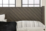 Arkenton King Panel Bed with Mirrored Dresser in Grayish Brown from Ashley Furniture - Luna Furniture