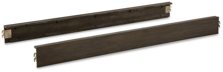 Arkenton California King Panel Bed with Mirrored Dresser in Grayish Brown from Ashley Furniture - Luna Furniture