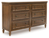 Sturlayne King Upholstered Panel Bed, Dresser and 2 Nightstands from Ashley - Luna Furniture