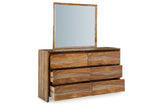 Dressonni Brown Dresser and Mirror from Ashley - Luna Furniture