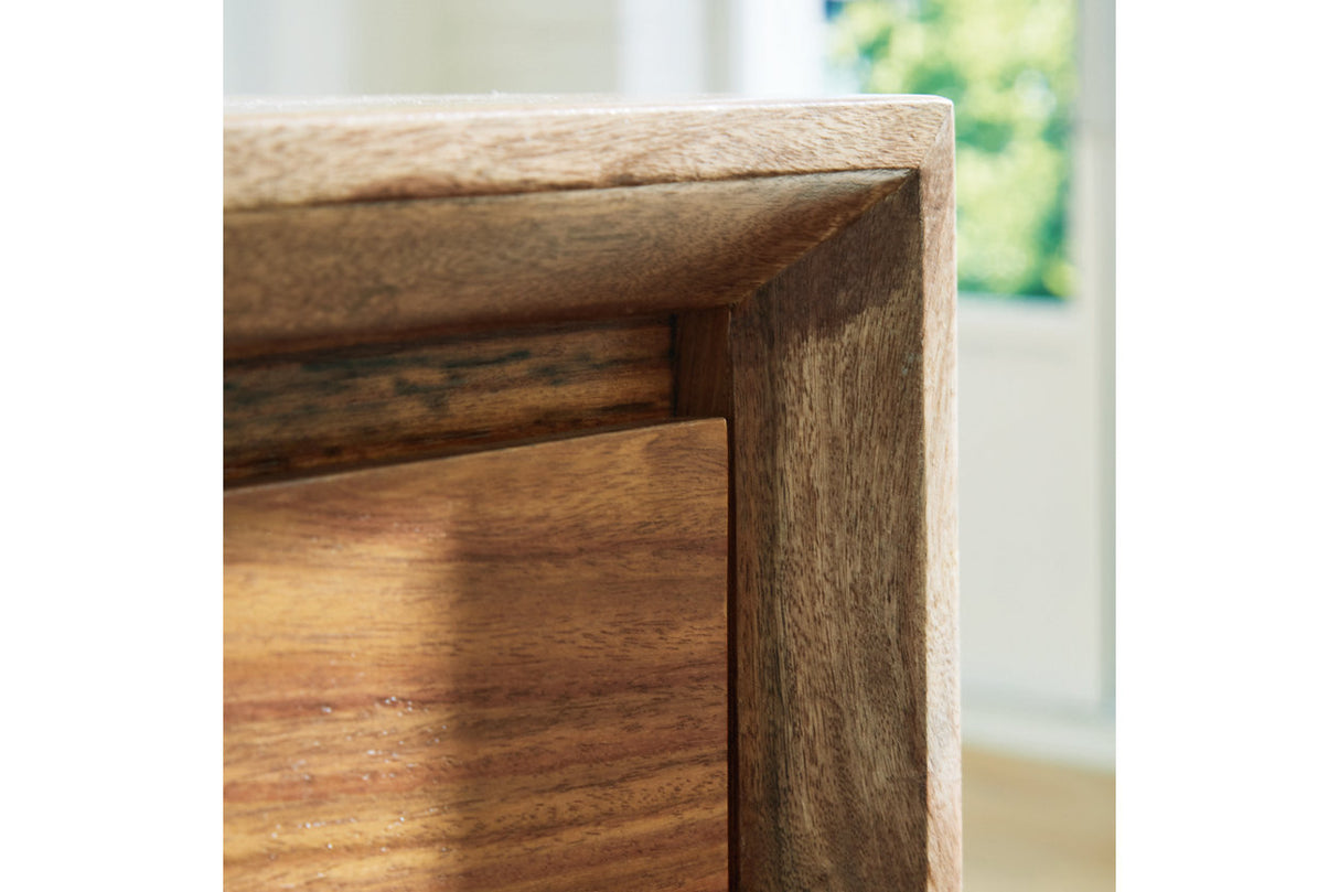 Dressonni Brown Dresser and Mirror from Ashley - Luna Furniture