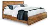 Dressonni Brown Queen Panel Bed from Ashley Furniture - Luna Furniture