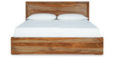 Dressonni Brown California King Panel Bed from Ashley Furniture - Luna Furniture