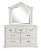 Montelaine Antique White Bedroom Mirror (Mirror Only) from Ashley - Luna Furniture