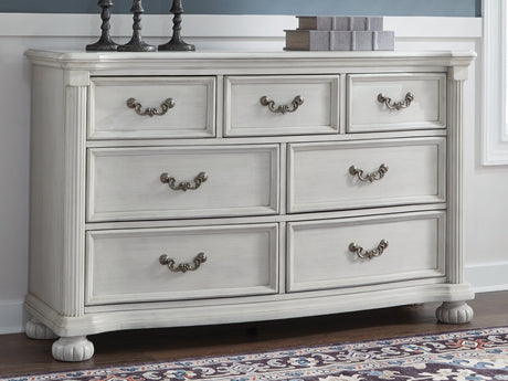 Montelaine Antique White Dresser from Ashley - Luna Furniture