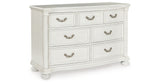 Montelaine Antique White Dresser from Ashley Furniture - Luna Furniture