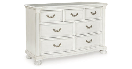 Montelaine Antique White Dresser from Ashley - Luna Furniture