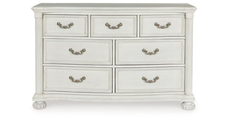 Montelaine Antique White Dresser from Ashley - Luna Furniture