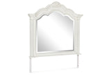 Montelaine Antique White Bedroom Mirror (Mirror Only) from Ashley - Luna Furniture