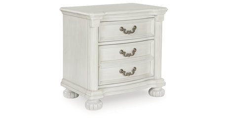 Montelaine Antique White Nightstand from Ashley Furniture - Luna Furniture