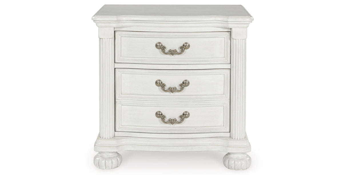 Montelaine Antique White Nightstand from Ashley - Luna Furniture