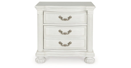 Montelaine Antique White Nightstand from Ashley Furniture - Luna Furniture
