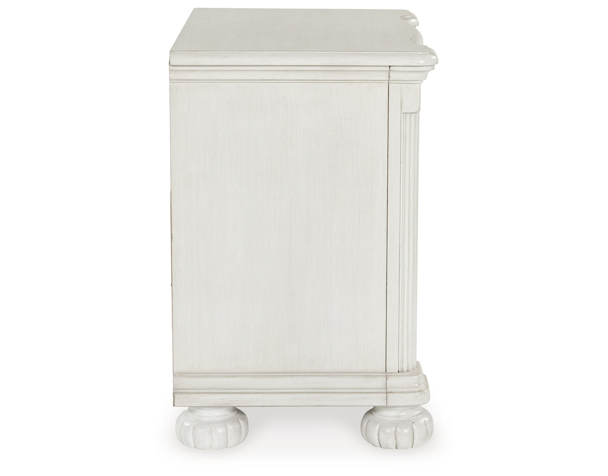 Montelaine Antique White Nightstand from Ashley - Luna Furniture