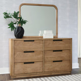 Pamaria Light Brown Dresser and Mirror from Ashley - Luna Furniture