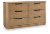 Pamaria Light Brown Upholstered Panel Bed Bedroom Set from Ashley - Luna Furniture