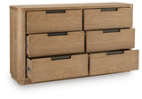 Pamaria Light Brown Upholstered Panel Bed Bedroom Set from Ashley - Luna Furniture