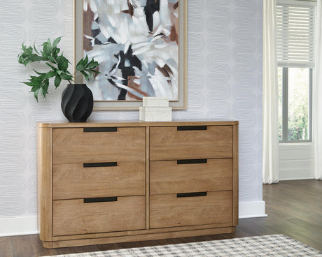 Pamaria Light Brown Dresser from Ashley - Luna Furniture