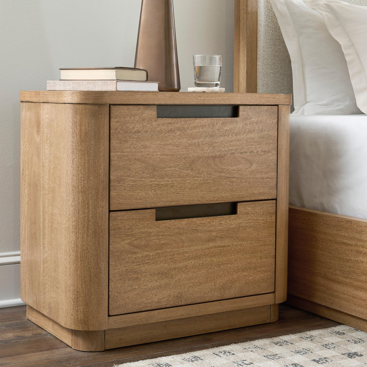 Pamaria Light Brown Upholstered Panel Bed Bedroom Set from Ashley - Luna Furniture