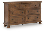 Zackaryn Warm Brown Dresser from Ashley - Luna Furniture