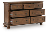 Zackaryn Warm Brown Dresser from Ashley - Luna Furniture