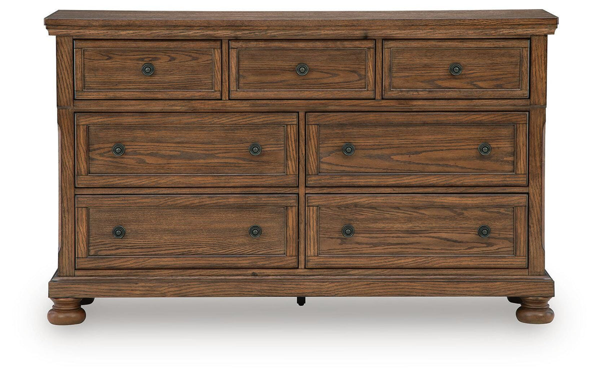 Zackaryn Warm Brown Dresser from Ashley - Luna Furniture