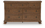 Zackaryn Warm Brown Dresser from Ashley - Luna Furniture