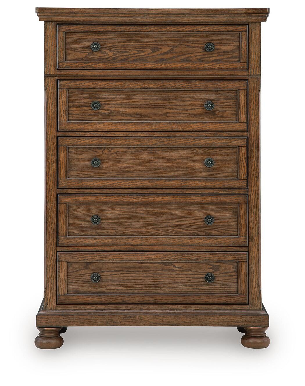 Zackaryn Warm Brown Chest of Drawers from Ashley - Luna Furniture