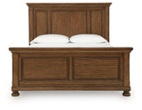 Zackaryn Warm Brown Queen Panel Bed from Ashley - Luna Furniture
