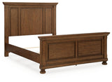 Zackaryn Warm Brown Queen Panel Bed from Ashley - Luna Furniture