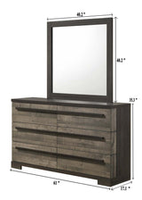 Remington Brown/Gray Mirror (Mirror Only) from Crown Mark - Luna Furniture