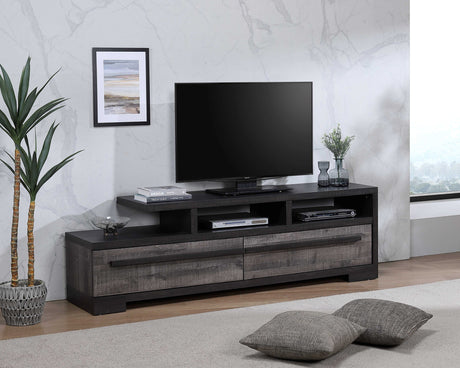 Remington Brown/Gray 72" TV Stand from Crown Mark - Luna Furniture