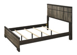 Remington Brown/Gray Queen Panel Bed from Crown Mark - Luna Furniture