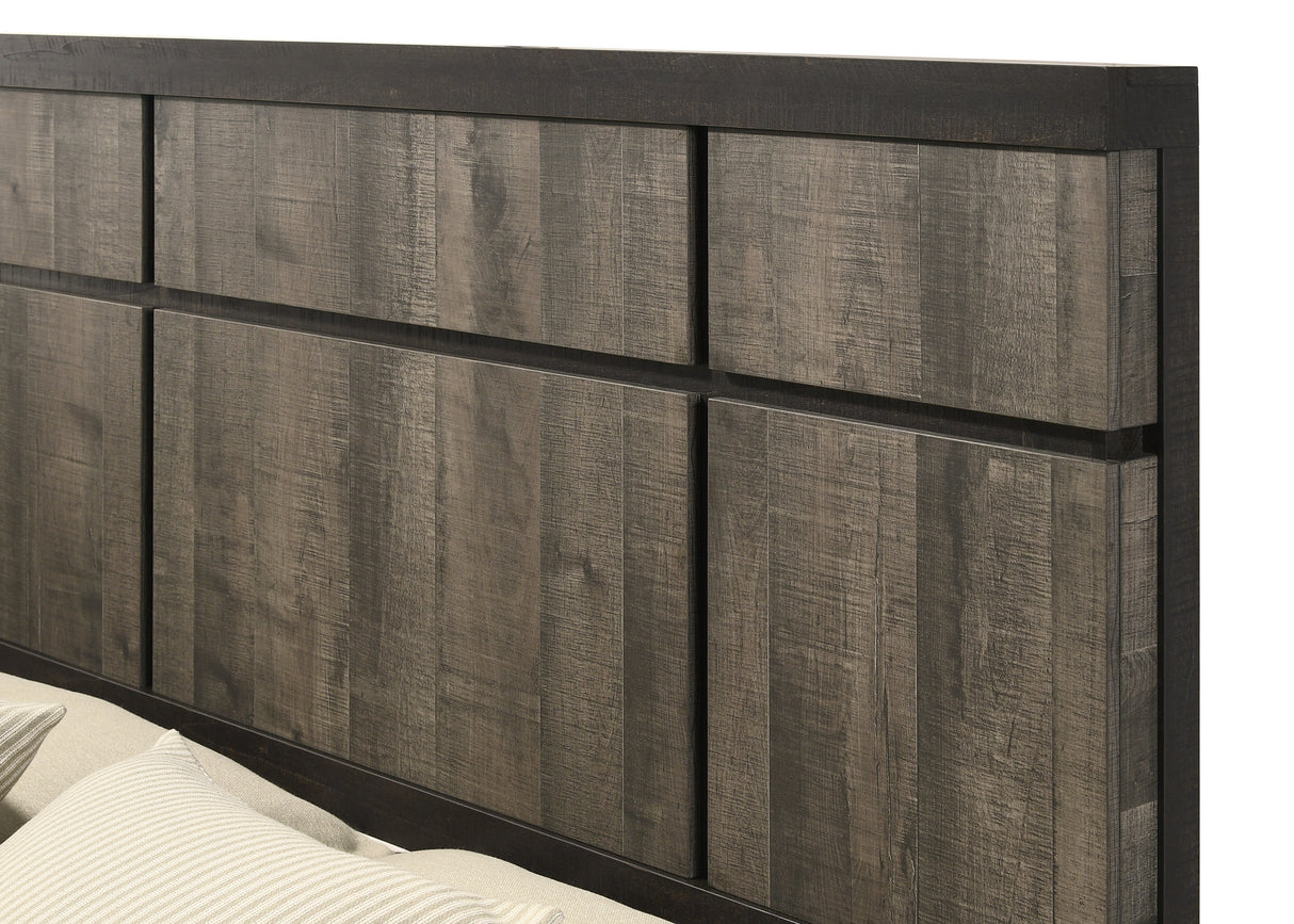 Remington Brown/Gray Queen Panel Bed