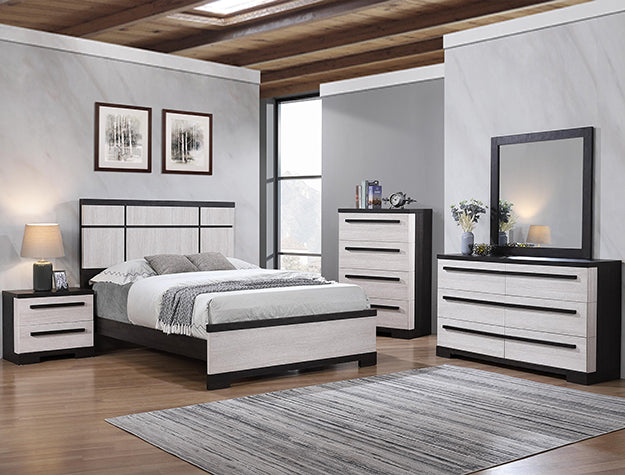 Remington Black/White Dresser from Crown Mark - Luna Furniture