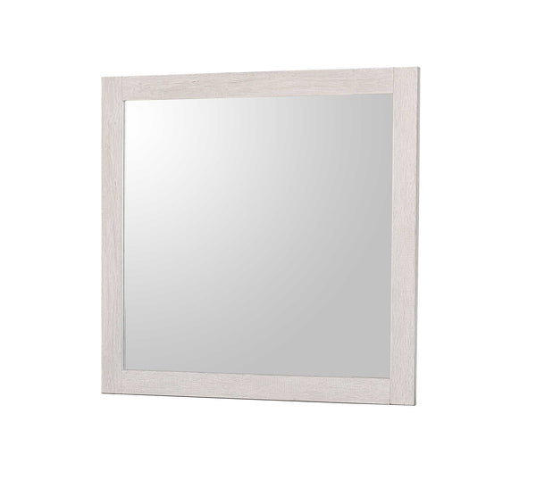 Leighton Cream/Brown Bedroom Mirror (Mirror Only)