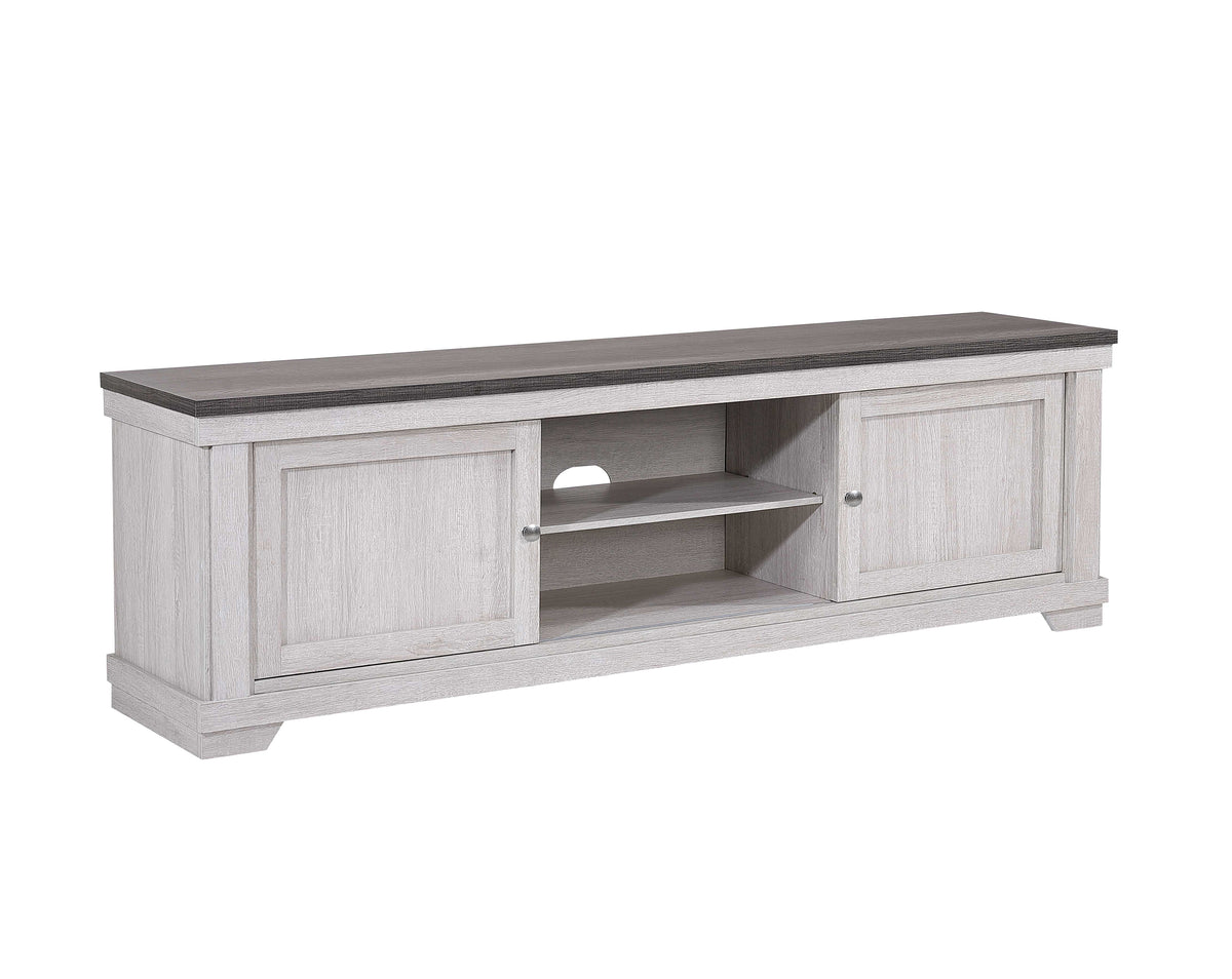 Leighton Cream/Brown Tv Stand from Crown Mark - Luna Furniture