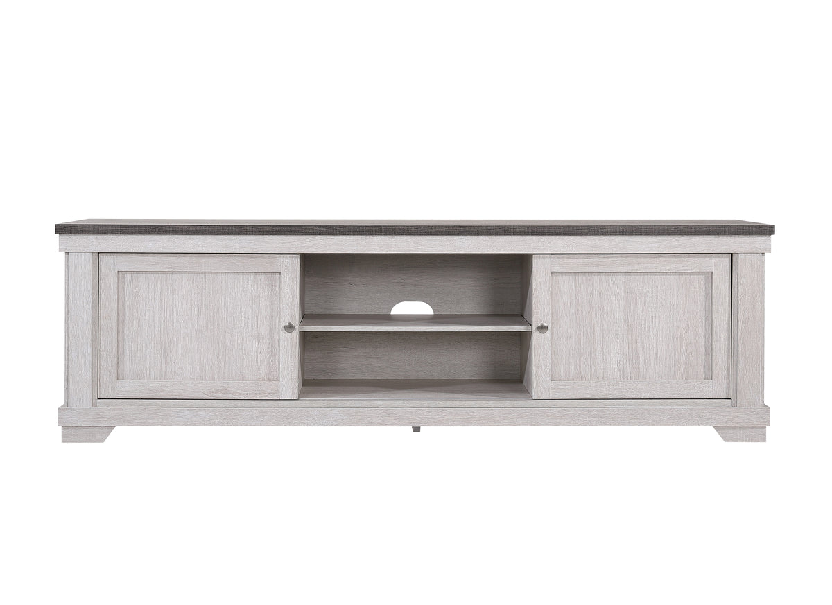 Leighton Cream/Brown Tv Stand from Crown Mark - Luna Furniture