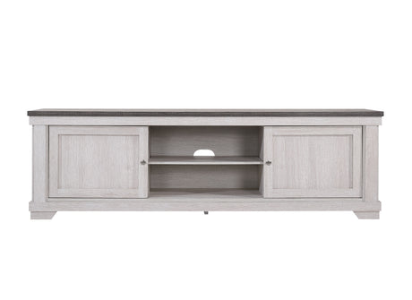 Leighton Cream/Brown Tv Stand from Crown Mark - Luna Furniture