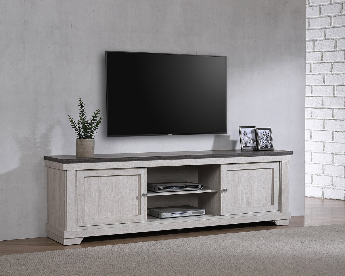 Leighton Cream/Brown Tv Stand from Crown Mark - Luna Furniture