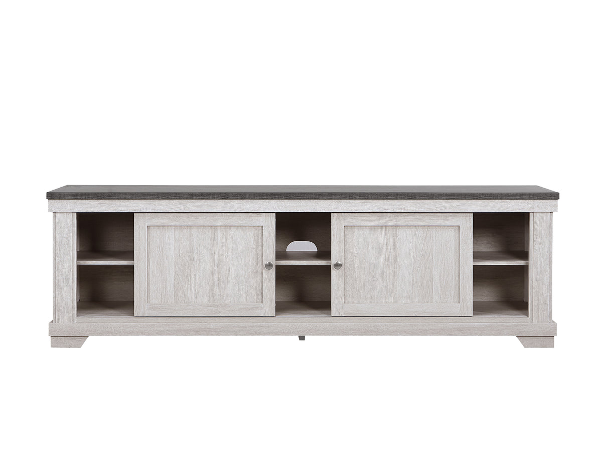 Leighton Cream/Brown Tv Stand from Crown Mark - Luna Furniture