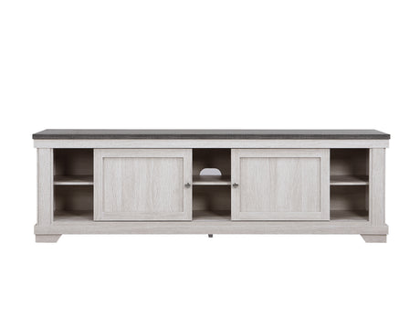 Leighton Cream/Brown Tv Stand from Crown Mark - Luna Furniture