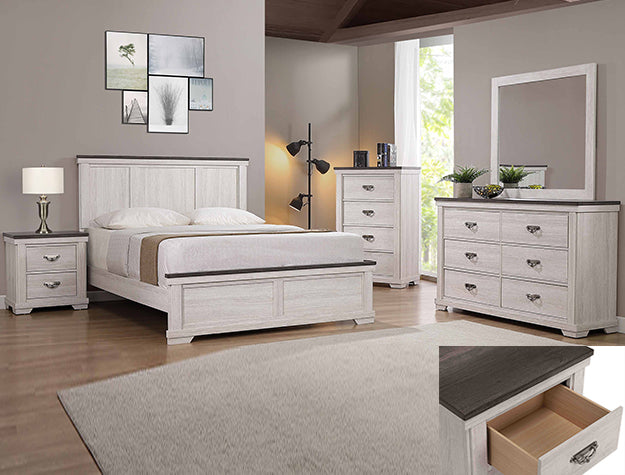 Leighton Cream/Brown Chest from Crown Mark - Luna Furniture