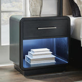 Rowanbeck Black Nightstand from Ashley - Luna Furniture