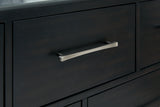 Rowanbeck Gray/Black Upholstered Panel Bedroom Set from Ashley Furniture - Luna Furniture