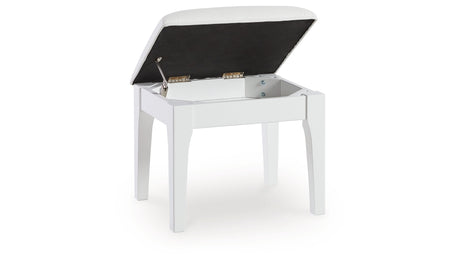 Chalanna Vanity, Mirror and Stool from Ashley Furniture - Luna Furniture